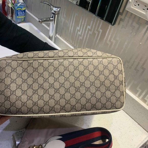 Gucci supreme diaper bag